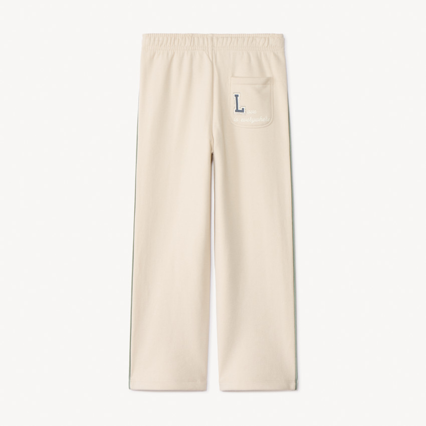 Pantalón de jogging ancho de felpa con bandas para niña 