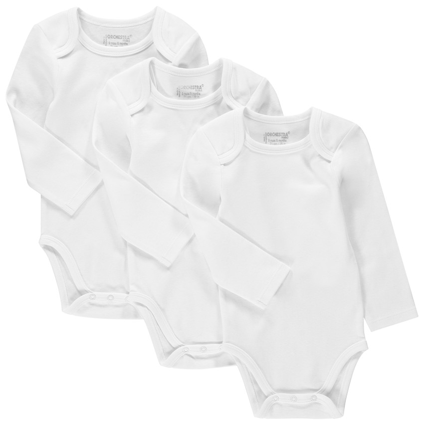 Lot de 3 bodies manches longues unis  Additional Lot de 3 bodies manches longues unis