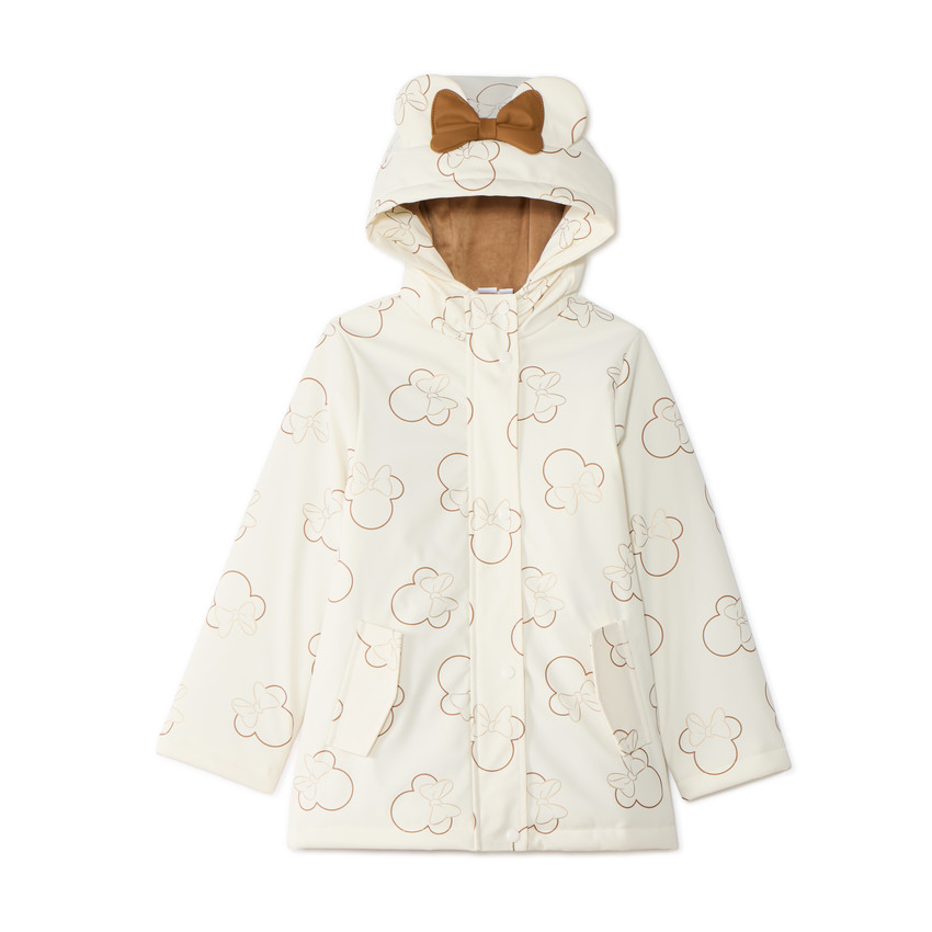 Parka para niña con diseño de Minnie Disney y capucha divertida. 
