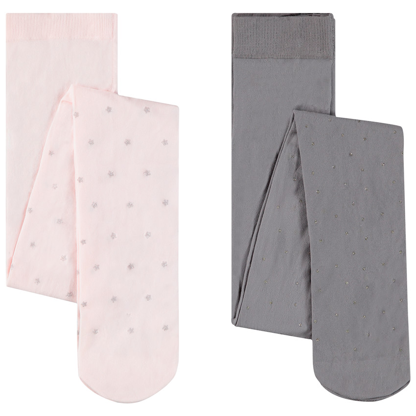 Pack 2 pares de medias estrellas/ topos 