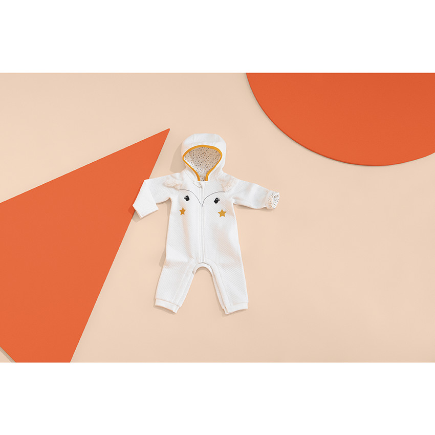 Mono largo con capucha de pelo falso  Additional Mono largo con capucha de pelo falso