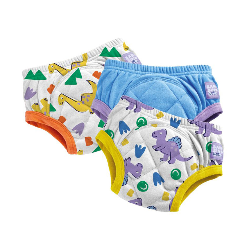 Lot de 3 culottes d'apprentissage lavables 3-4 ans Brave Dinos 
