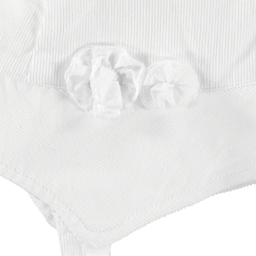 Chapéu de bebé de ceremonia en algodón 