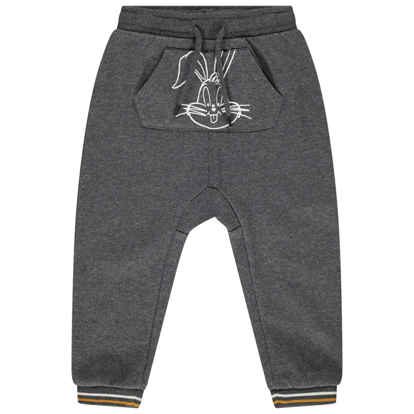 Pantalón de chándal con bolsillo tipo canguro Bugs Bunny para bebé niño 