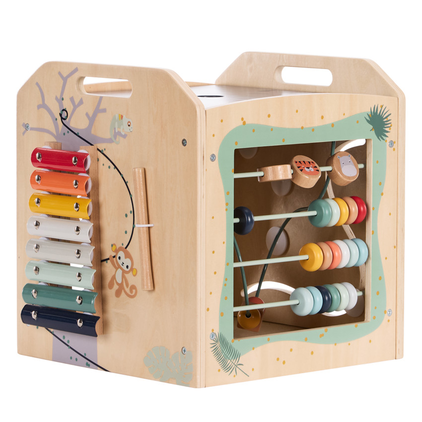 Cube de actividades XXL de madera Happy Wild 