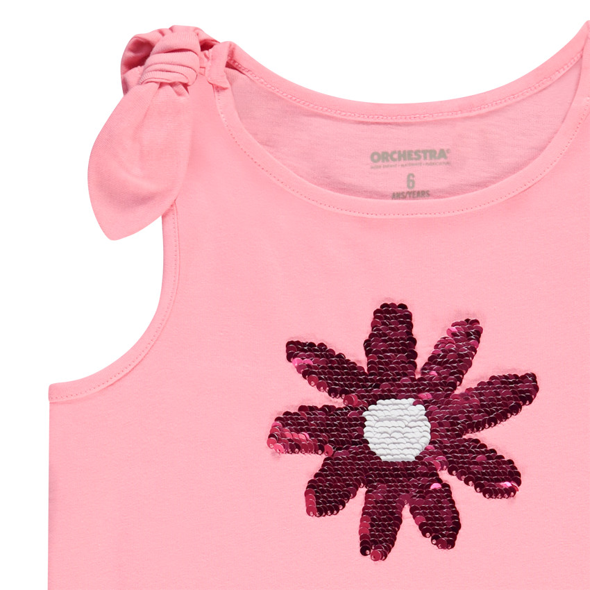 Conjunto de 2 piezas con tirantes y lentejuelas mágicas para niña 