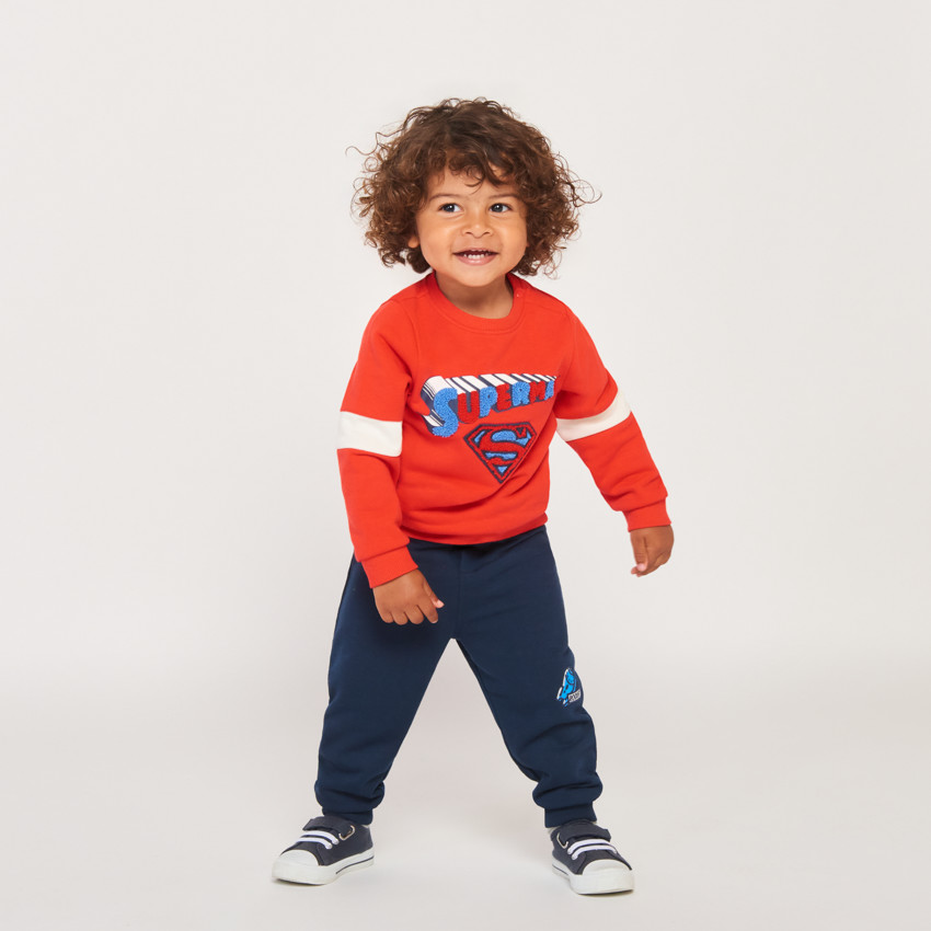 Conjunto de chándal de felpa Superman Warner para bebé niño 