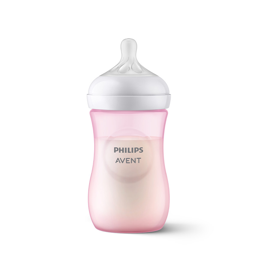 Biberon Natural Response 260 ml rose 