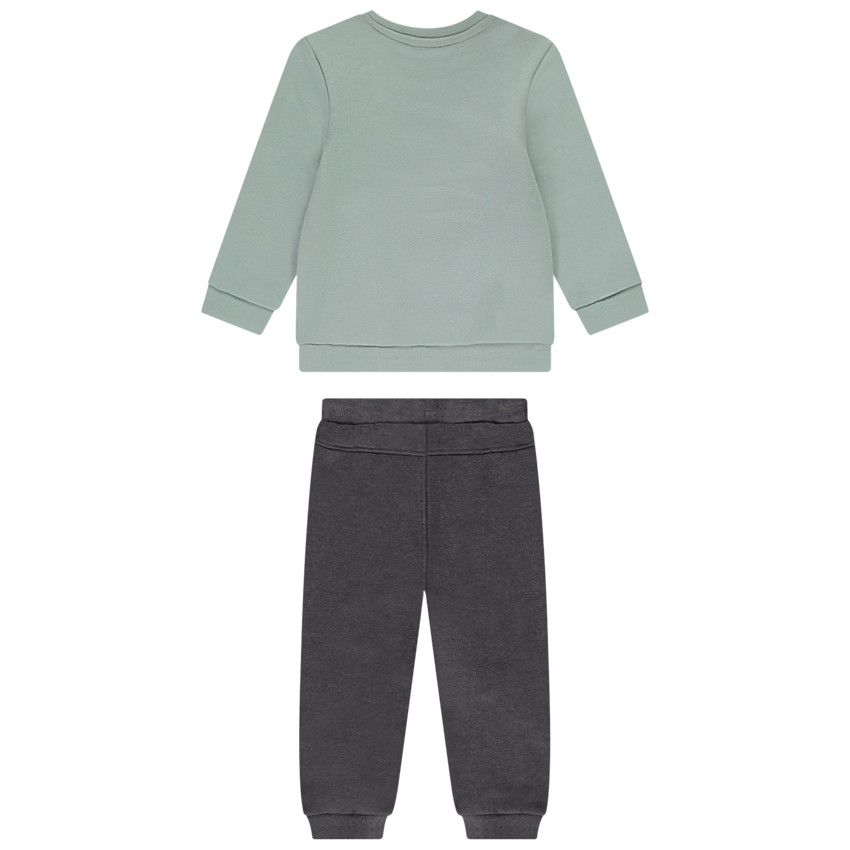 Conjunto de jogging de felpa con estampado fantasía para bebé niño 