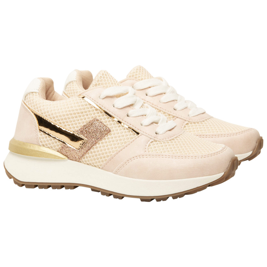 Zapatillas deportivas de malla con cordones para nina SAXO BLUES