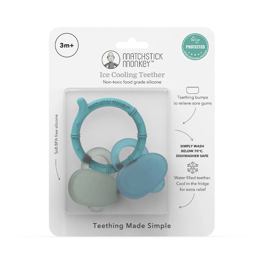 Mordedor bebé Cooling Teether azul/ verde menta 