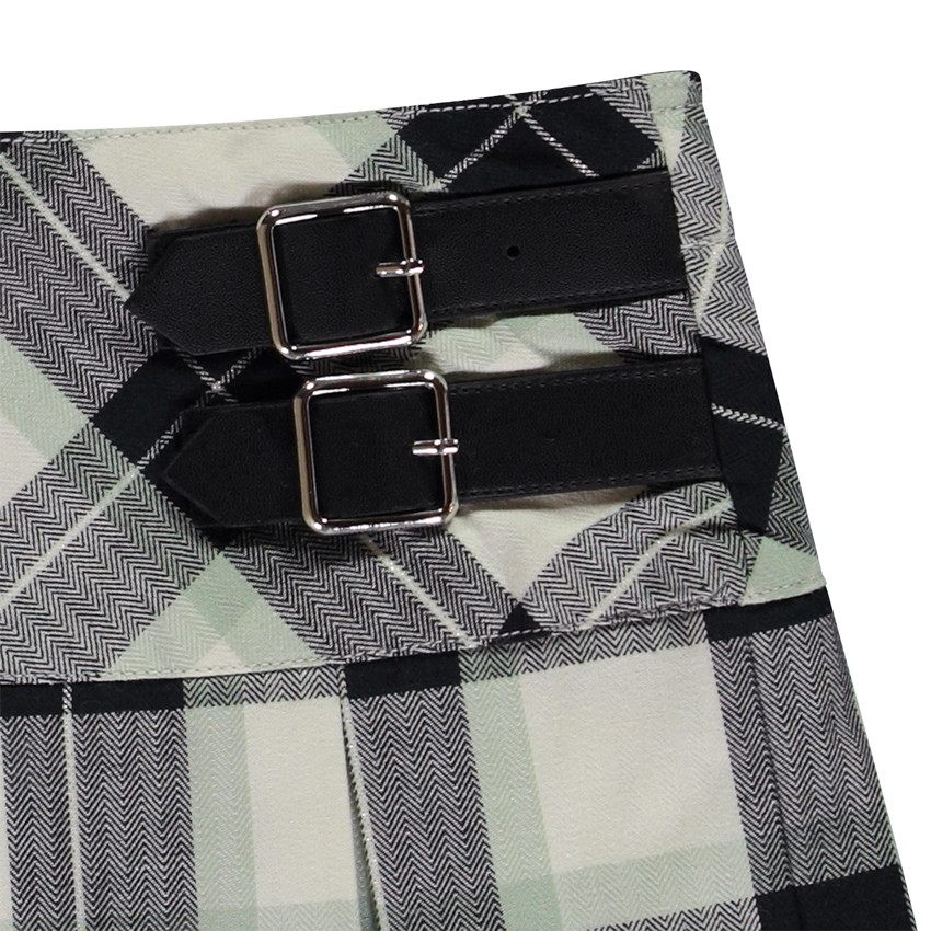 Falda de cuadros con lazos para niña 