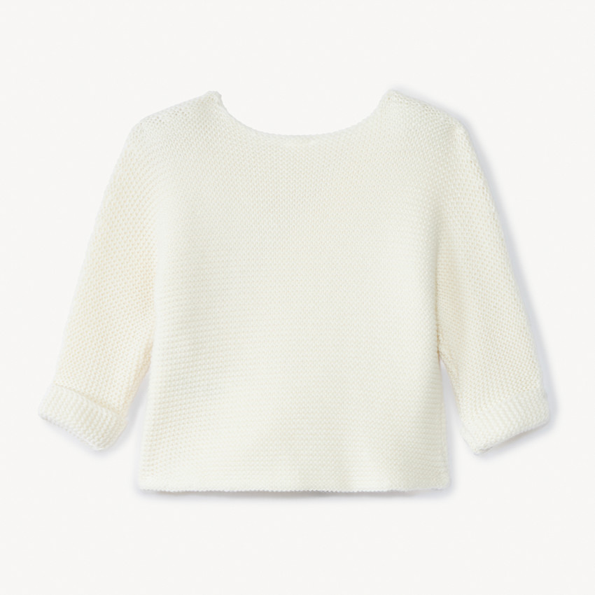 Brassière de punto musgo liso para bebé niña 