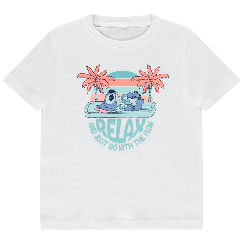 Camiseta de manga corta Stitch Disney con estampado puff para niño  Additional Camiseta de manga corta Stitch Disney con estampado puff para niño
