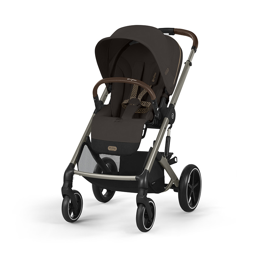 Carrito bebé compacto Balios S Lux marrón chocolate. 