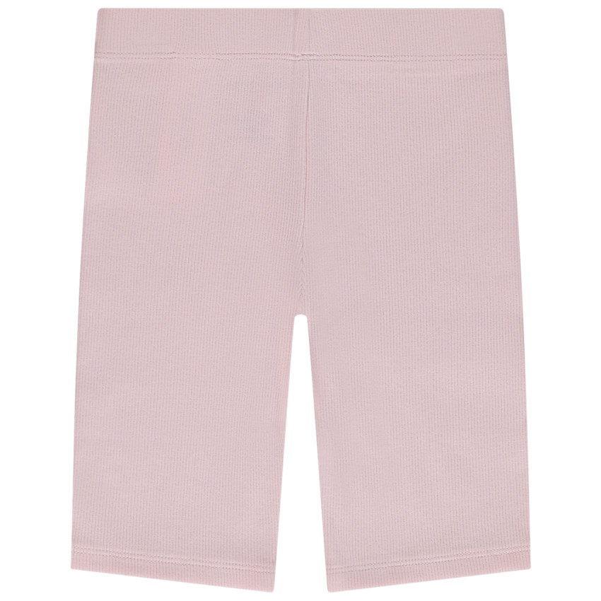 Ciclista liso efecto acanalado para niña 