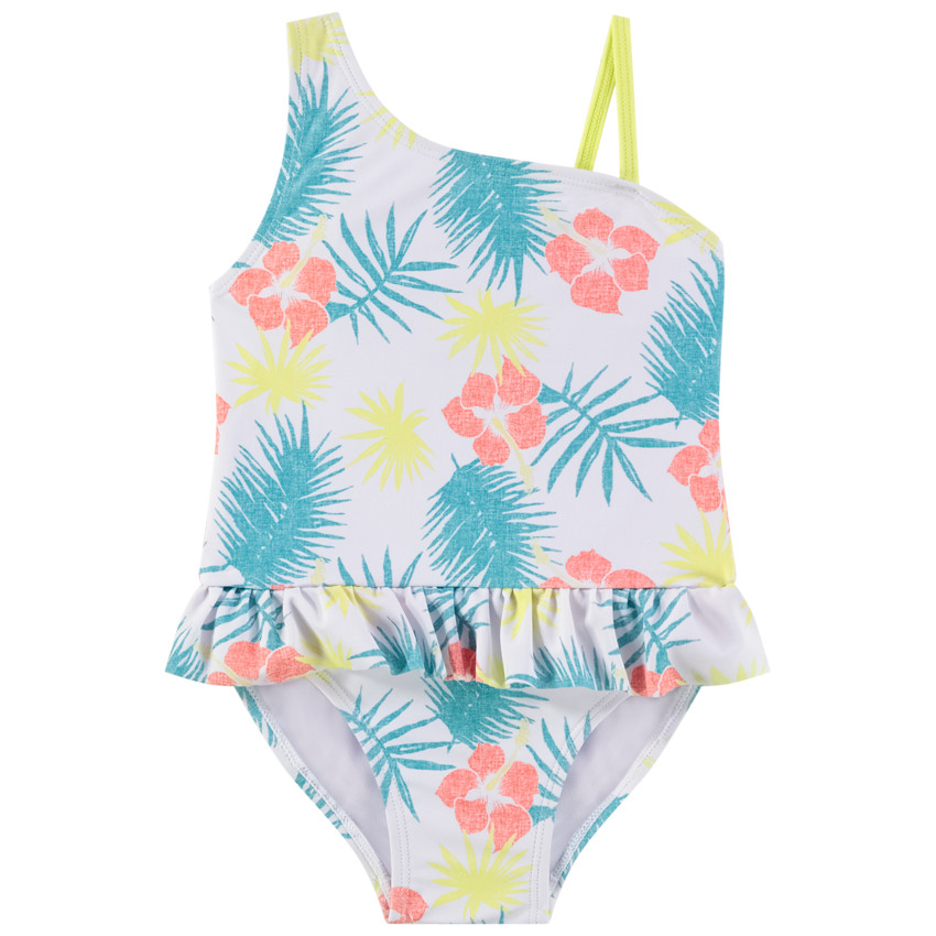 Maillot de baño de una pieza en jersey estampado floral para niña  Additional Maillot de baño de una pieza en jersey estampado floral para niña