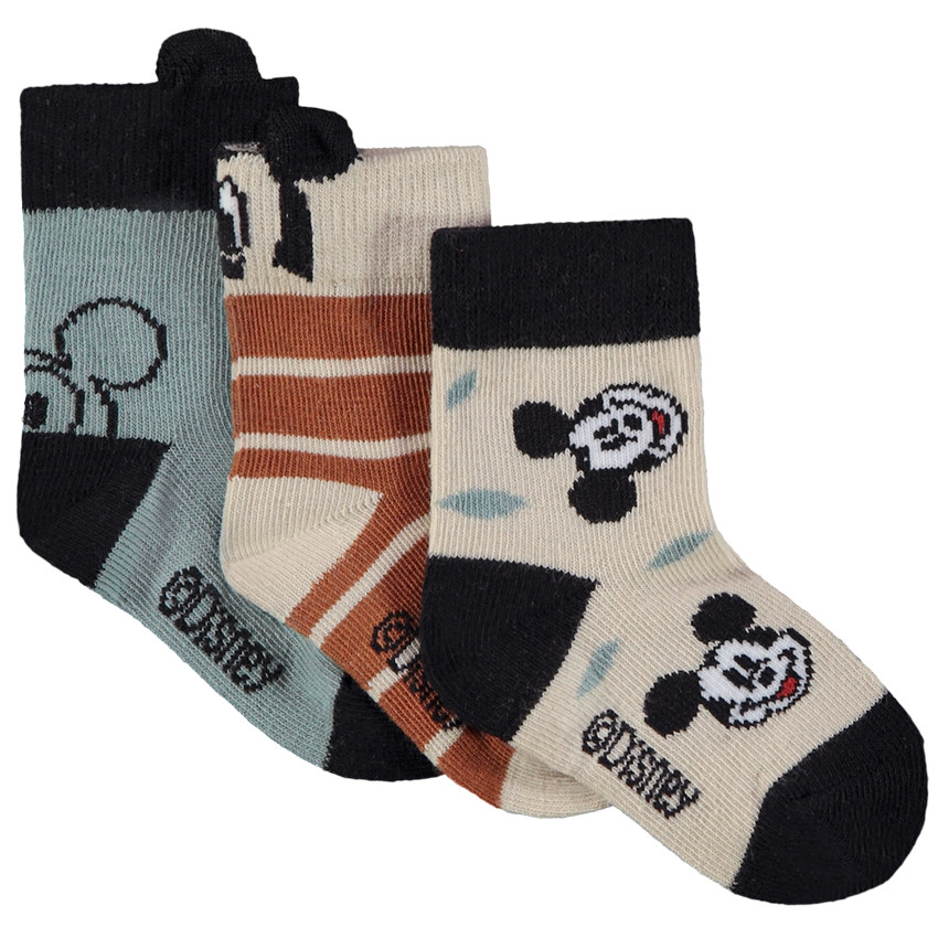 Lot de 3 paires de chaussettes Mickey Disney pour bebe garcon Orchestra