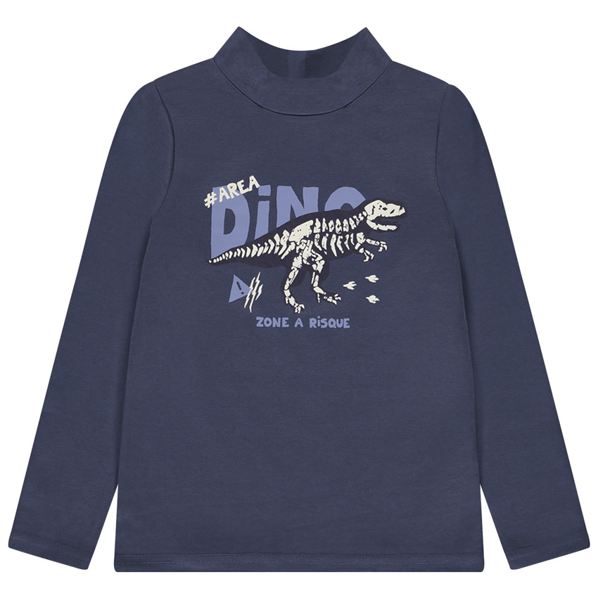 Sudadera de niño con cuello alto y estampado fantasía 