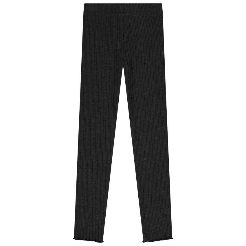 Leggings de punto acanalado con lazo para niña 