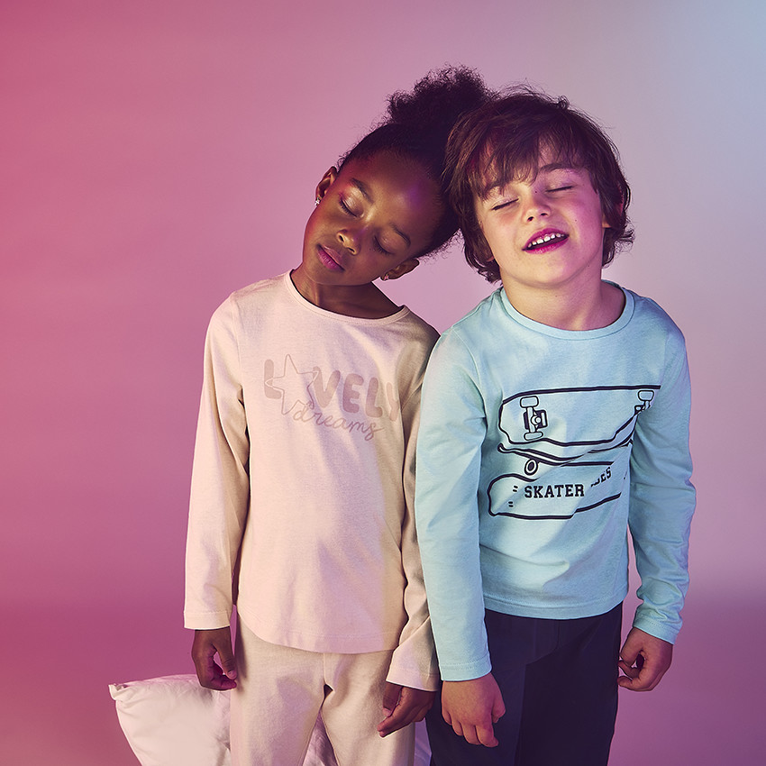 Set de 2 piezas de pelele con estampado de skate para niño 