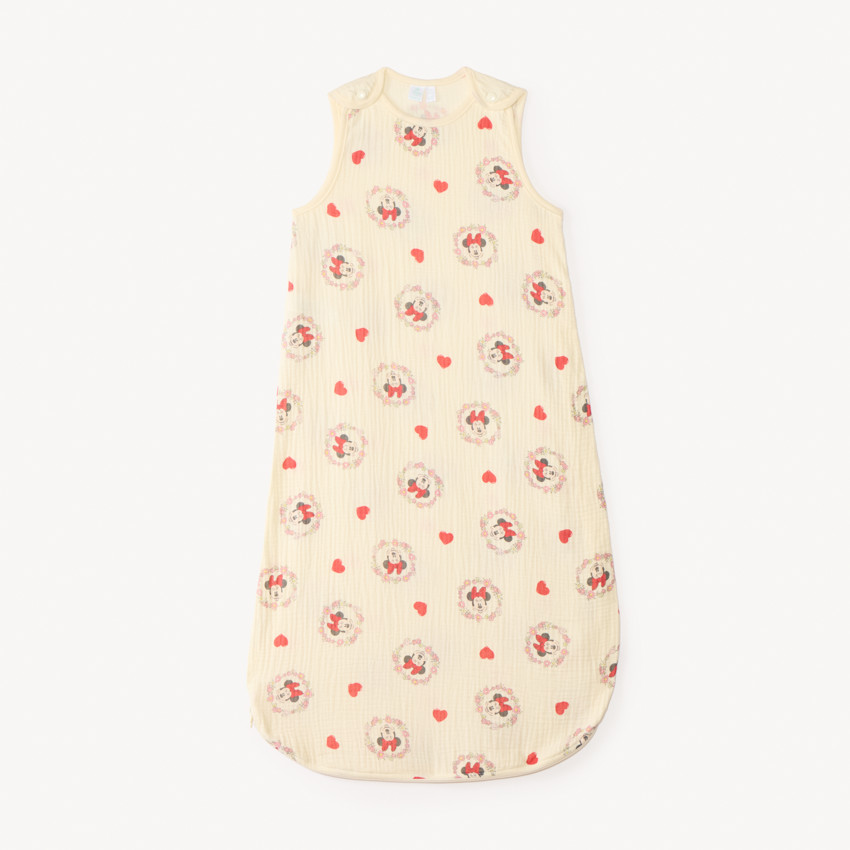 Saco de dormir sin mangas de gasa de algodón TOG 0.5 Minnie Disney para niña. 