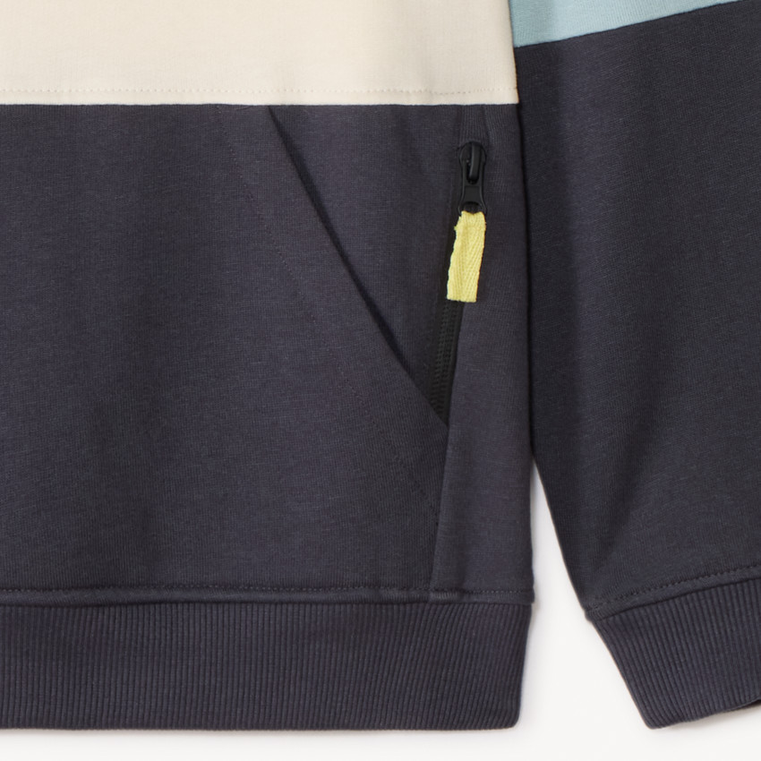 Sudadera con capucha efecto color block para niño 