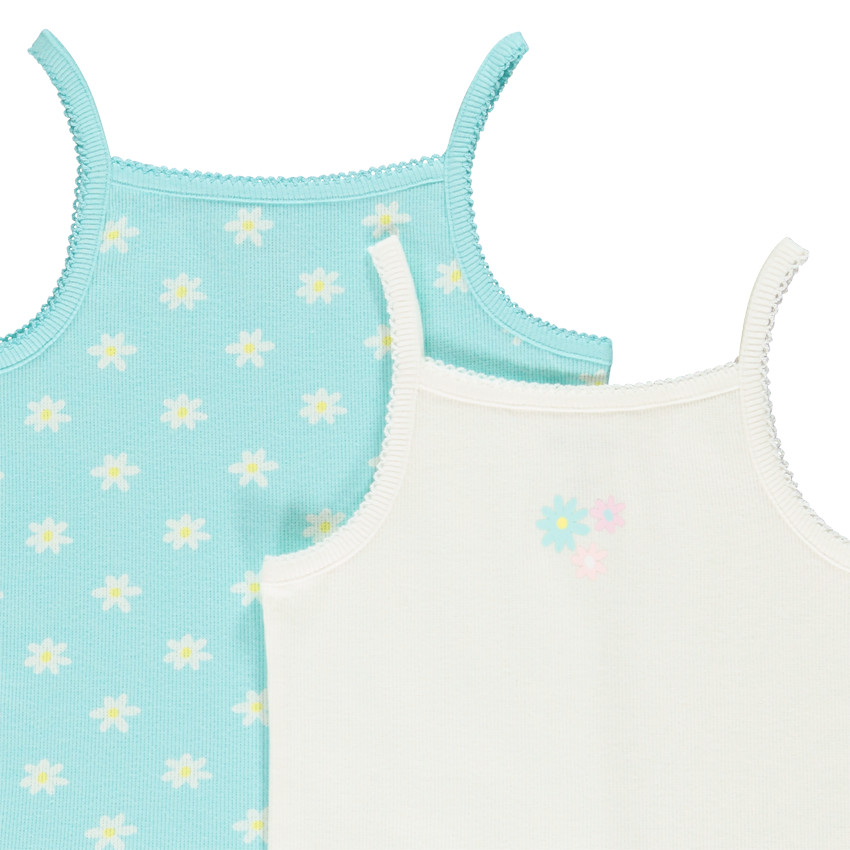 Pack de 2 bodies de tirantes para niña 