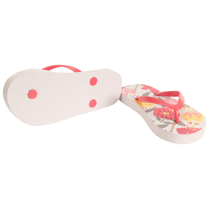 Chanclas con estampado floral para niña 