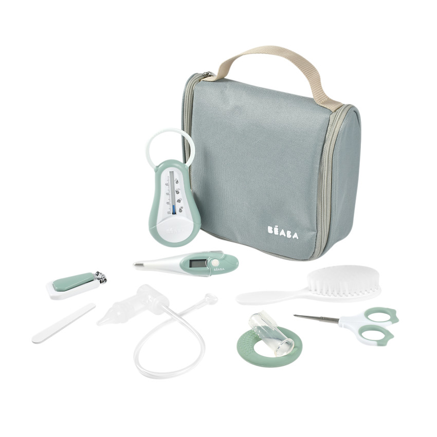 Trousse de toilette nomade 9 accessoires Vert Sauge  Additional Trousse de toilette nomade 9 accessoires Vert Sauge