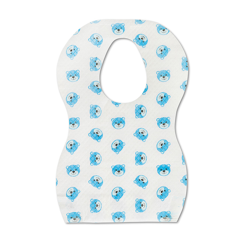 Lot de 10 baberos desechables con estampado oso  Additional Lot de 10 baberos desechables con estampado oso