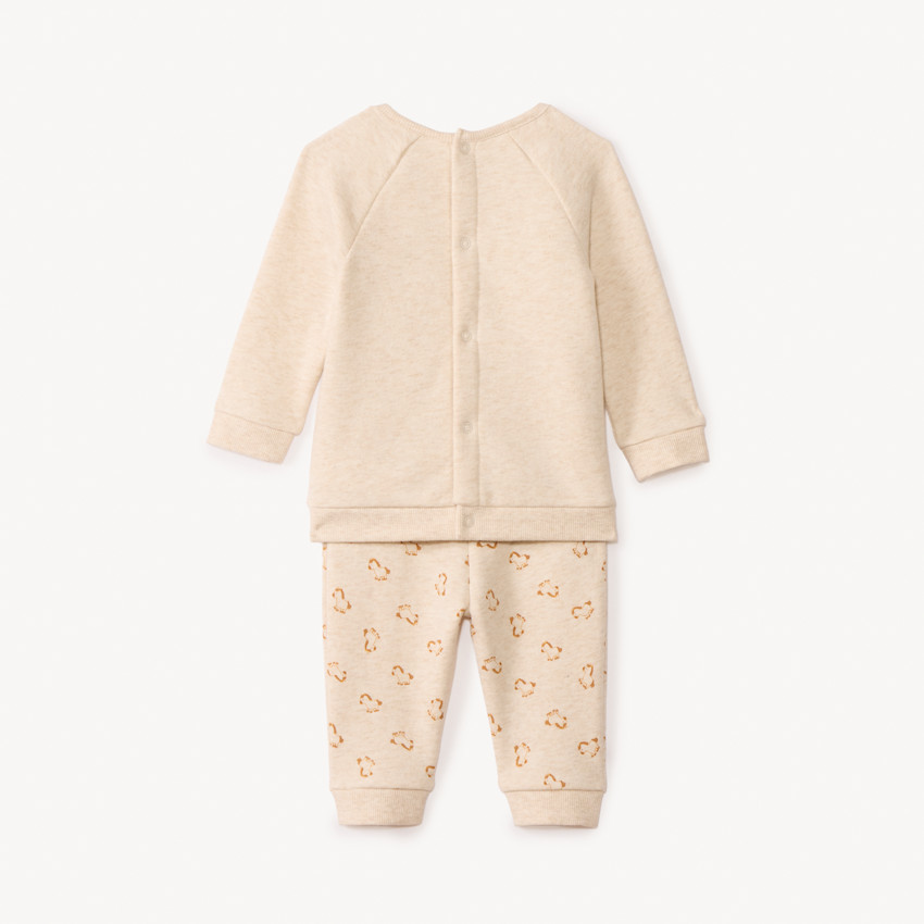 Conjunto de chándal de felpa con estampado de caballo para bebé niño 