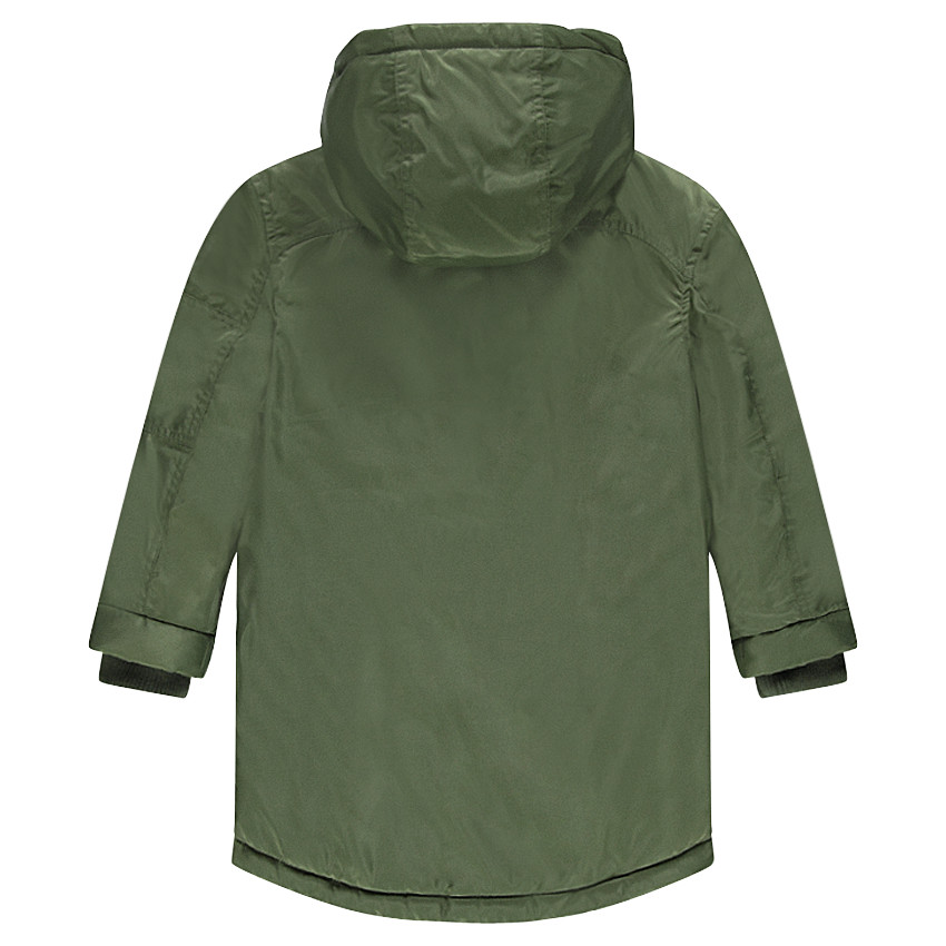 Júnior - Cazadora larga estilo teddy con forro de franela 