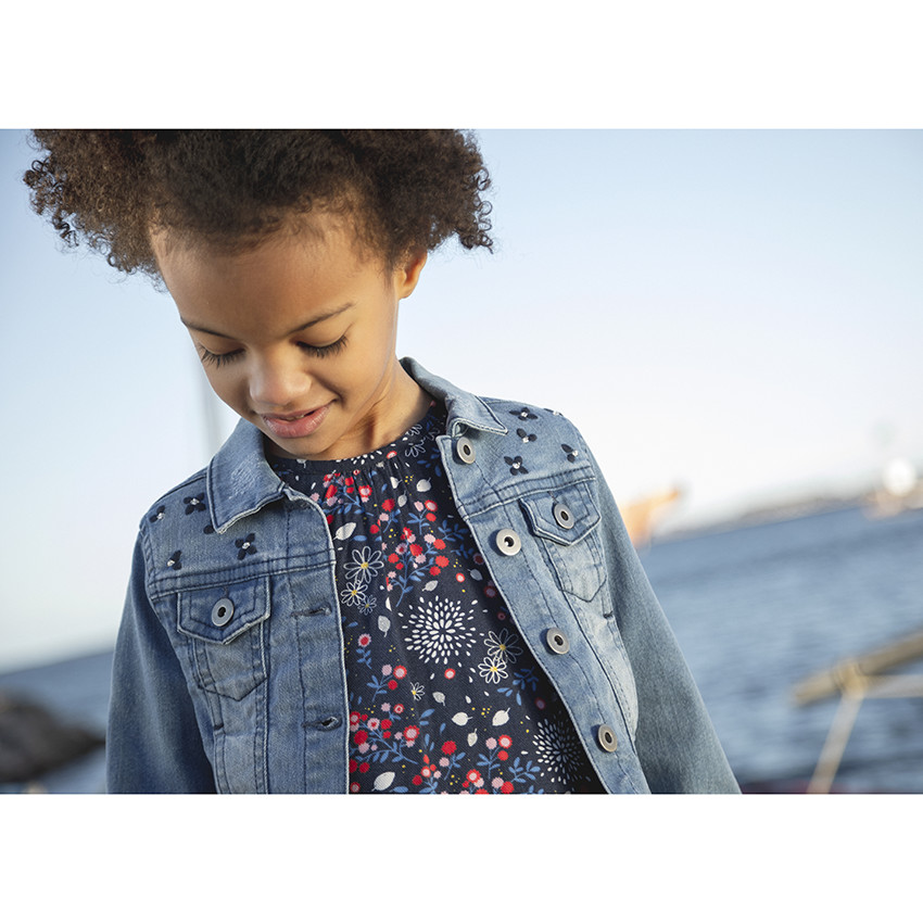 Vestido manga corta print flores  Additional Vestido manga corta print flores