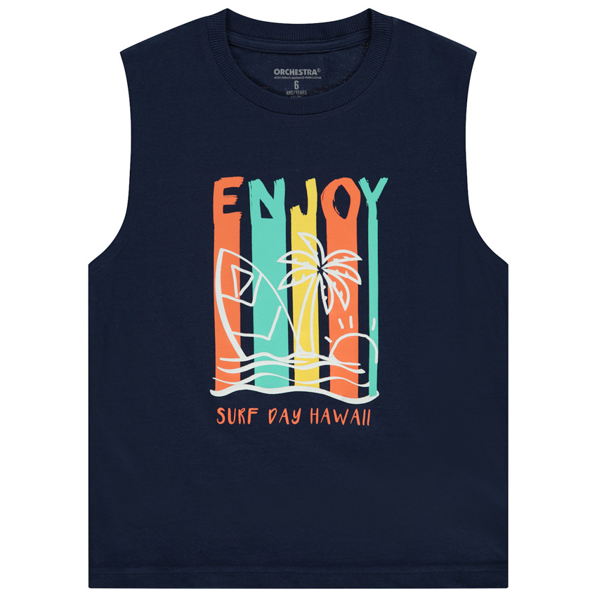 Camiseta sin mangas print Enjoy Surf para niño  Additional Camiseta sin mangas print Enjoy Surf para niño