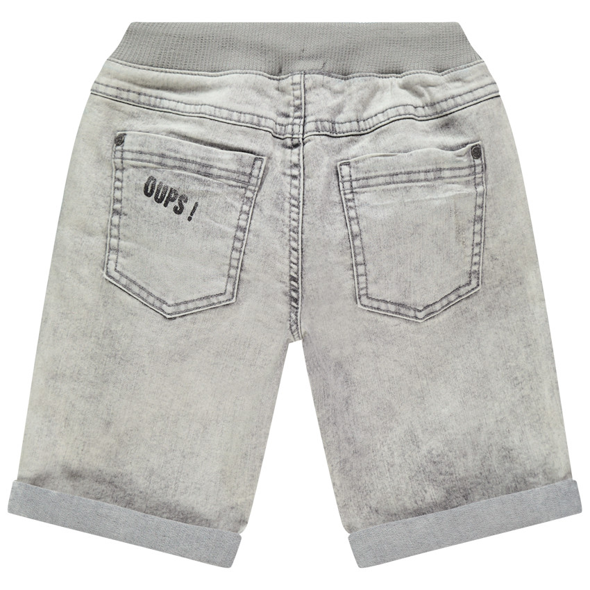 Bermudas vaqueras grises efecto lavado 