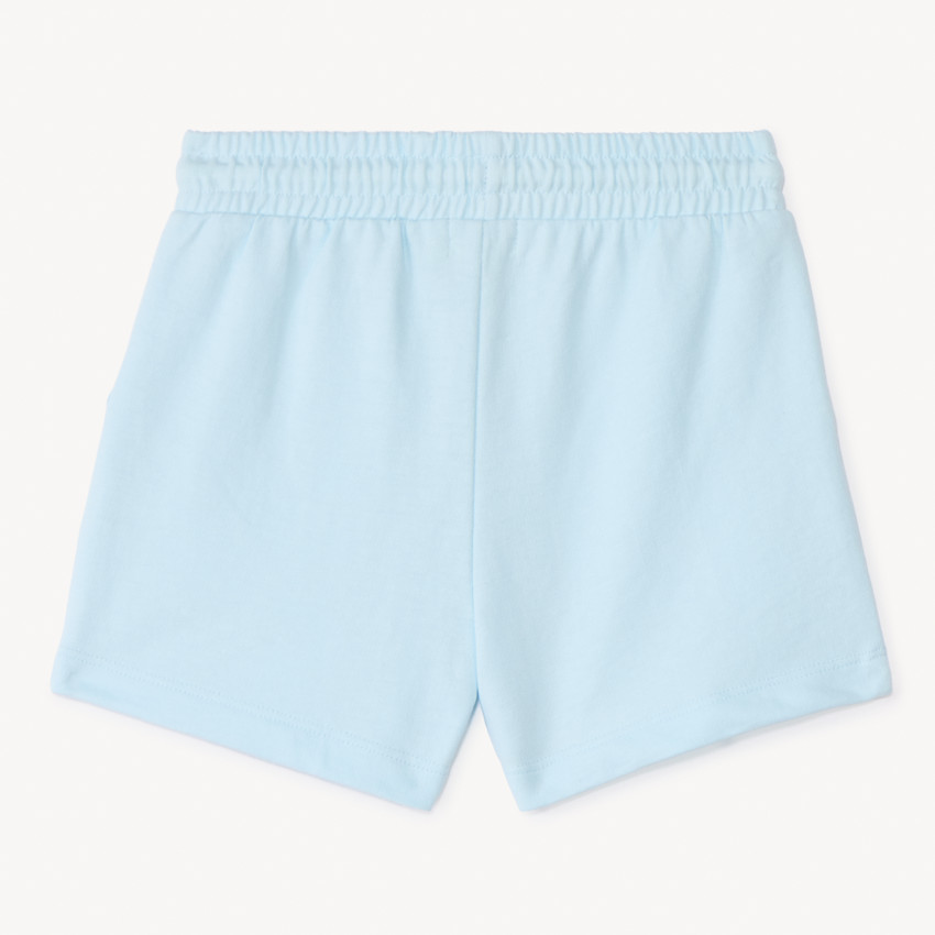 Pantalón corto de punto en color liso para niña 