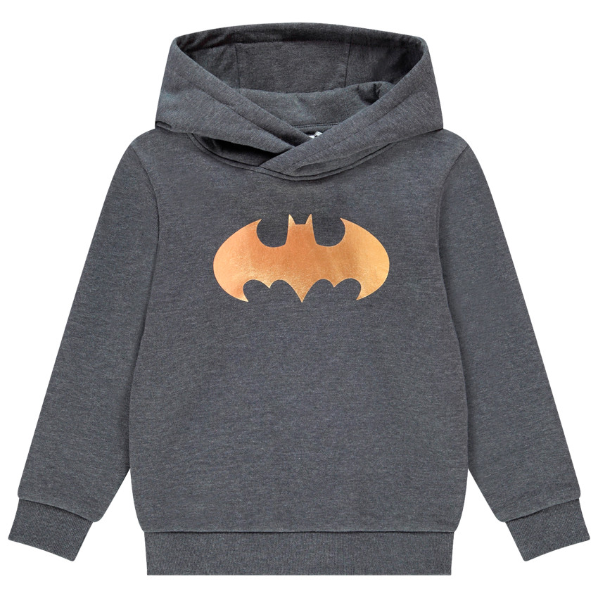 Sweat à capuche en molleton print Batman doré Main Sweat à capuche en molleton print Batman doré