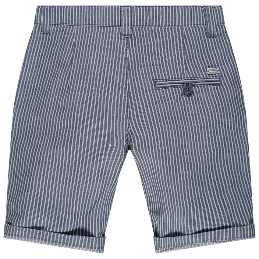 Pantalon corto de rayas verticales all-over 