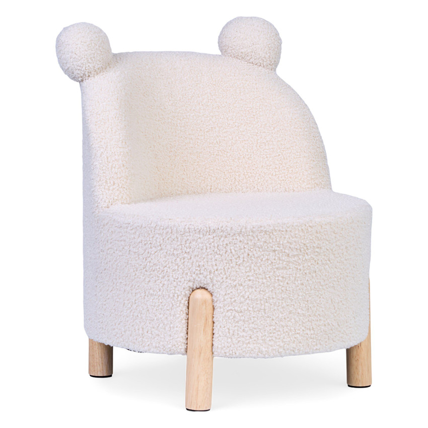 Silla infantil Teddy color crudo natural 18m+ 