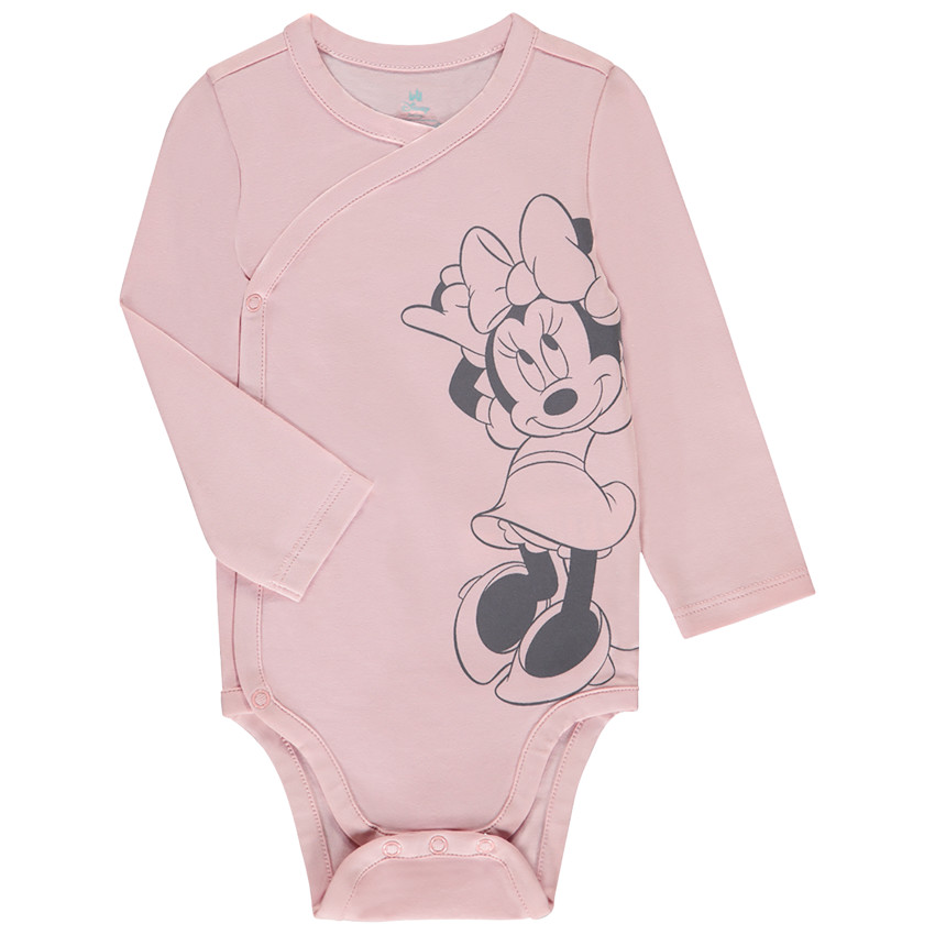 Pack de 3 bodies de manga larga Minnie Disney para bebé niña con diferentes aperturas según la edad.  Additional Pack de 3 bodies de manga larga Minnie Disney para bebé niña con diferentes aperturas según la edad.