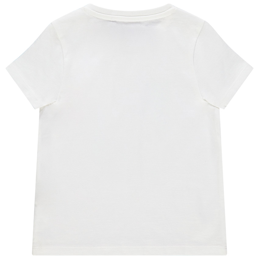 Camiseta manga corta en algodón orgánico print animal 