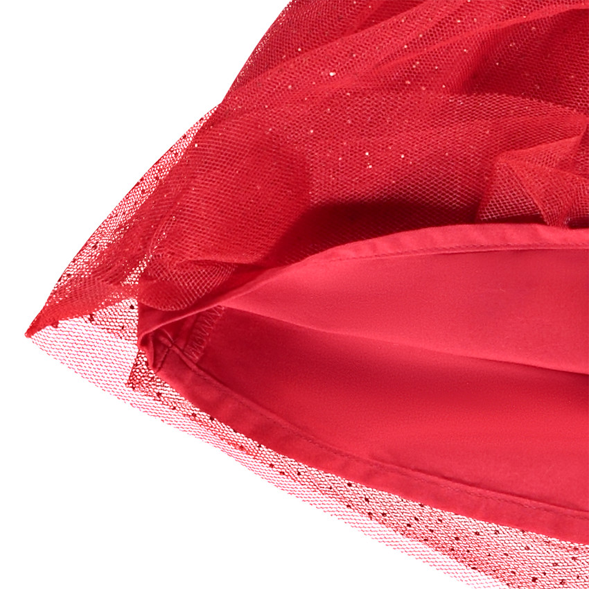 Falda con volantes de tul brillante para niña bebé 