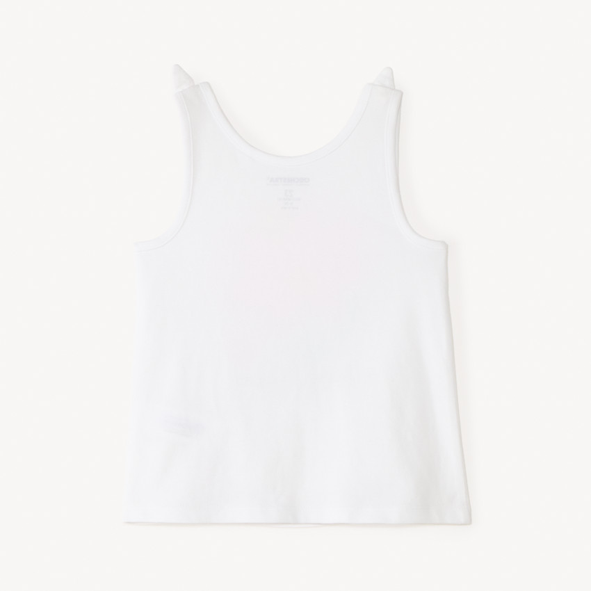 Camiseta sin mangas con brillo para niña bebé 