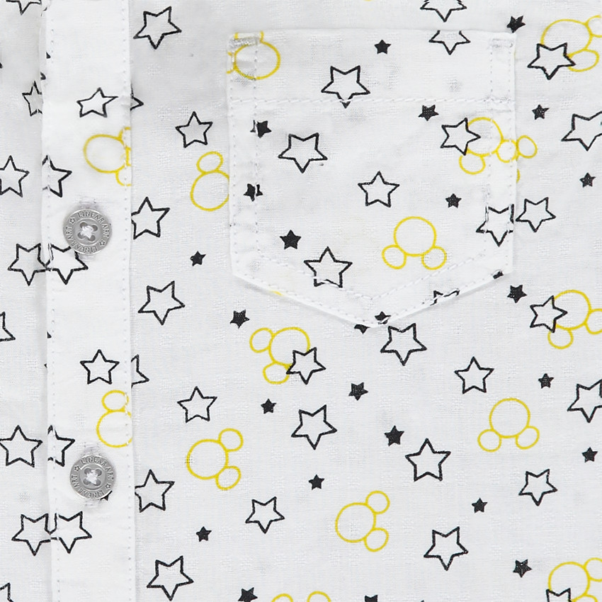 Camisa de manga corta con estampado de estrellas 