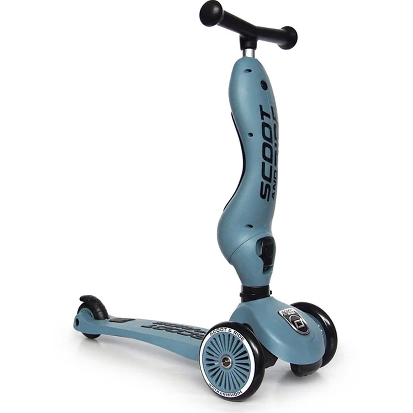 Patinete 2 en 1 Highwaykick 1 Azul Acero 12m-5años 