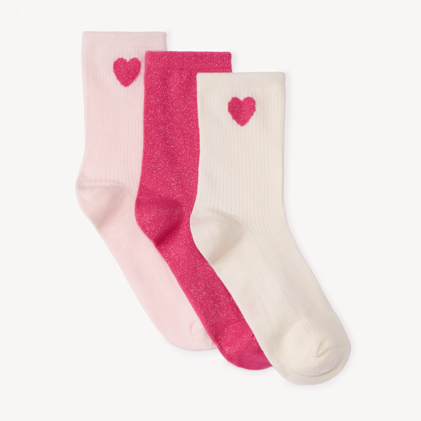 Lot de 3 paires de chaussettes Octobre Rose pour femme 