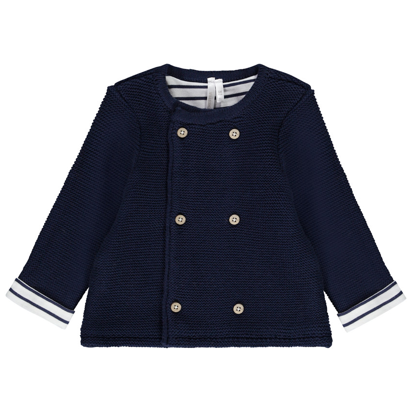 Chaqueta de punto con doble botonadura para bebé 