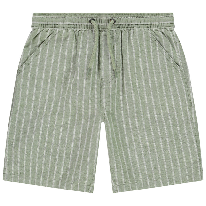 Bermudas de tela a rayas para niño 