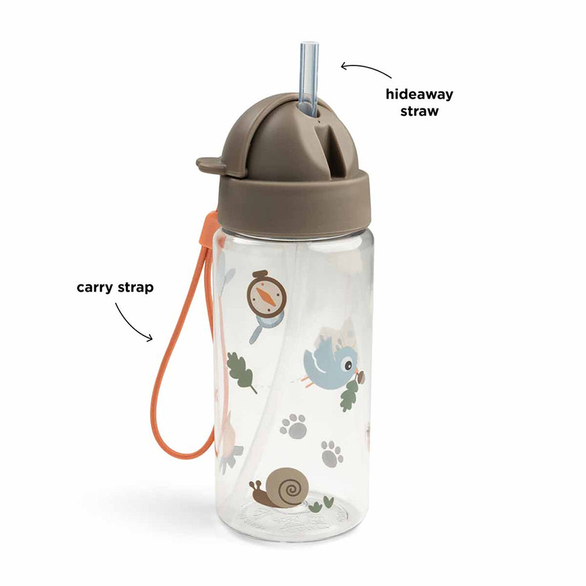 Botella con pajita 350ml Trails - Arena 